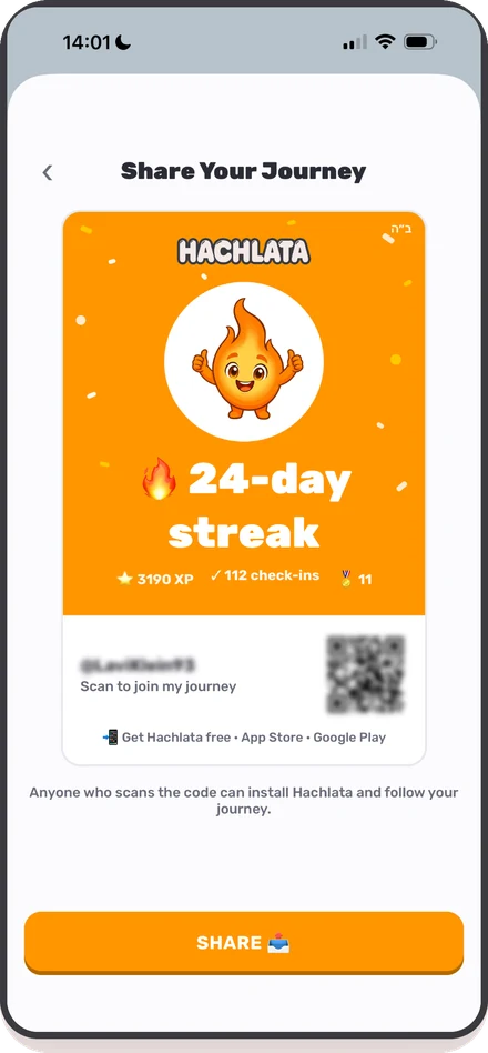 Hachlata — your shelf, one tap a day