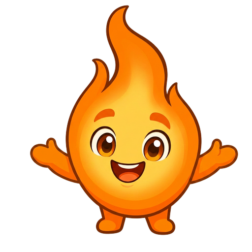 Tzemach, the Hachlata flame mascot